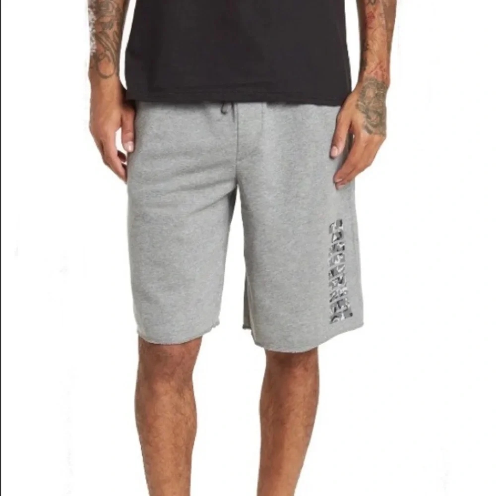 Puma Regeneration Drawstring/ Pockets Camo Gray Shorts S/P